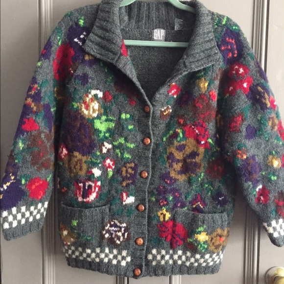 Vintage Sweaters - Oversized Chunky Knit Cardigan Sweater